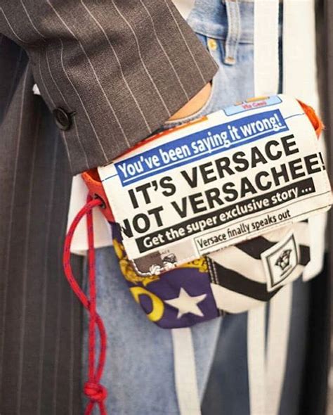 it's versace not versachee bag|versace wrong meaning.